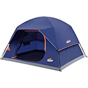 Beesky Tent 6 Person Tent (Waterproof, Quick Setup, with Removable Top Rainfly)